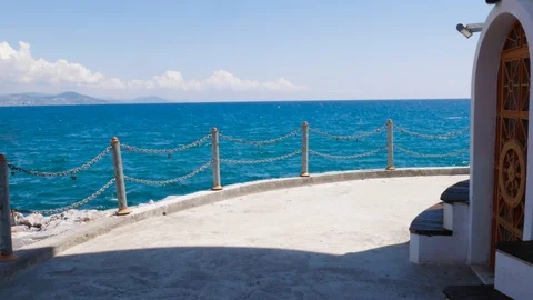 Sea at the lighthouse in Turkey Stock Footage 108780239