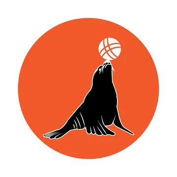 Sea lion icon Stock Illustration