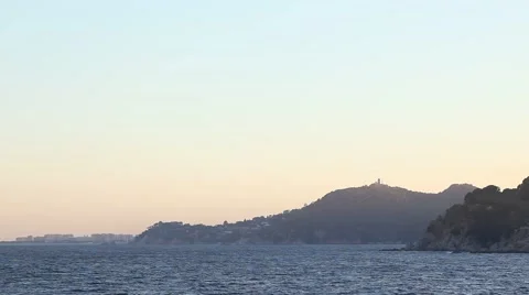 Sea in Lloret de mar Stock Footage 66513616