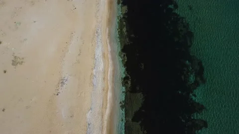 The sea meets the coast Stock-Footage 203836089