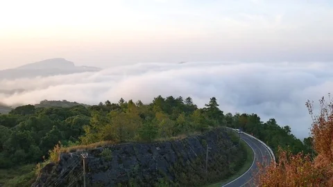 Sea of Mist Stock-Footage 76477390