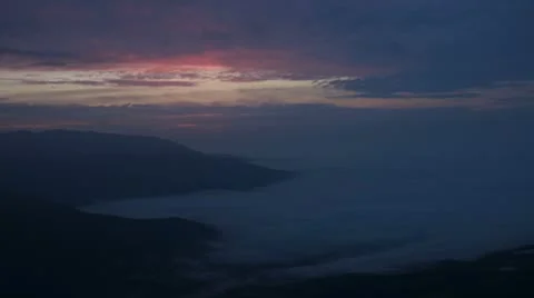 Sea Of Mist timelapse 库存影片 8917282