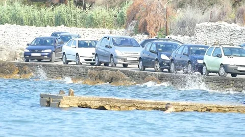 Sea Mol Waves Slow Motion Video stock 54912959