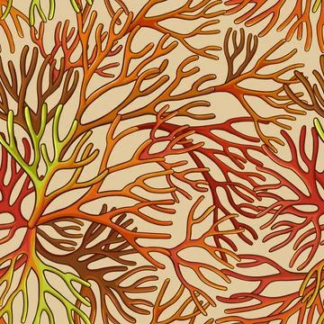 Sea moss pattern Stock Illustration