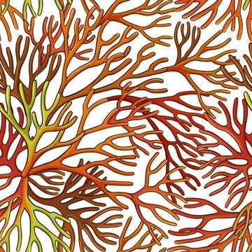 Sea moss pattern Stock Illustration
