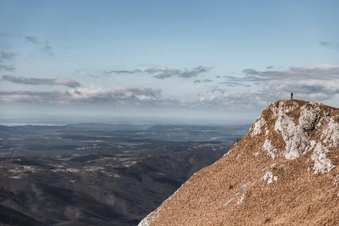 Sea from mountain Stock Photos