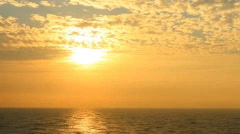 Sea moving sunset Stock Footage 43167474