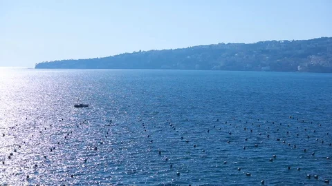 Sea of the naples Stock Footage 128452794