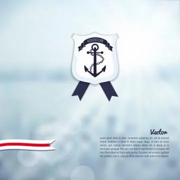 Sea nature background Stock Illustration