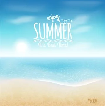 Sea nature background Stock Illustration
