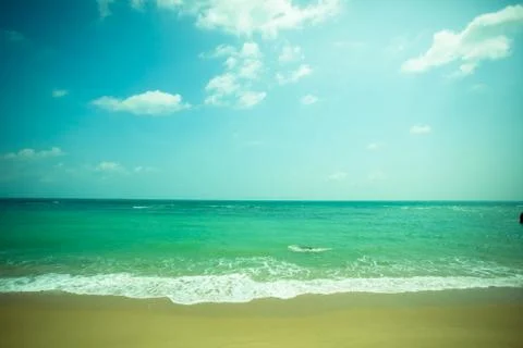 Sea ocean beach in summer Stock Photos