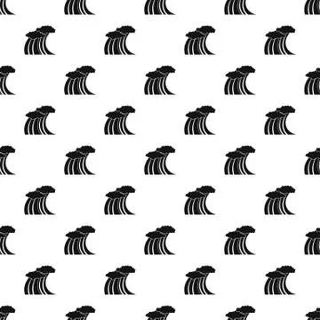 Sea or ocean wave pattern, simple style 스톡 일러스트