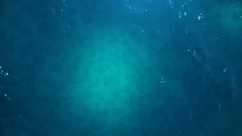 Sea or ocean, waves close-up view. Blue waves sea water. Blue crystal clear Stock Footage 113338478