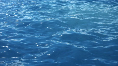 Sea or ocean, waves close-up view. Blue waves sea water. Blue crystal clear Stock Footage 113342212