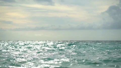 Sea or ocean, waves close-up view. Blue waves sea water. Blue crystal clear Stock Footage 153916620