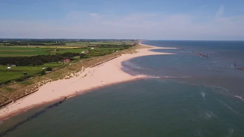 Sea Palling Norfolk 4 Stock Footage 100894071