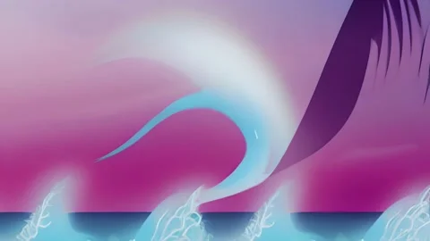 Sea of palm trees 2a Stock Footage 233677523