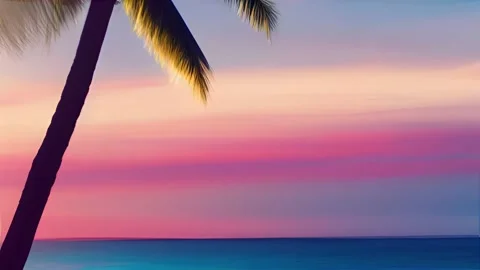 Sea of palm trees 3a Stock Footage 233677575