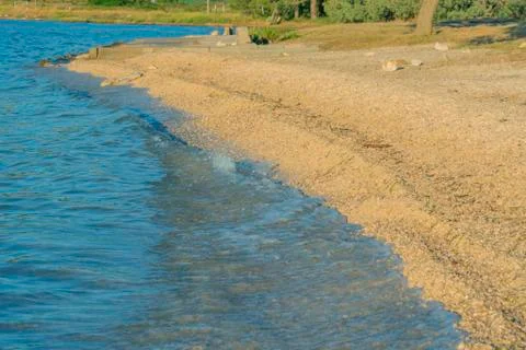 Sea pebble beach Stock Photos