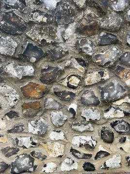 Sea pebble wall close up texture Stock Photos