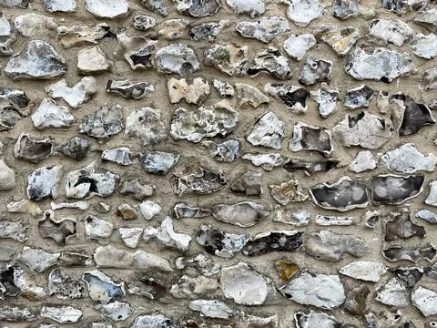 Sea pebble wall close up texture Stock Photos