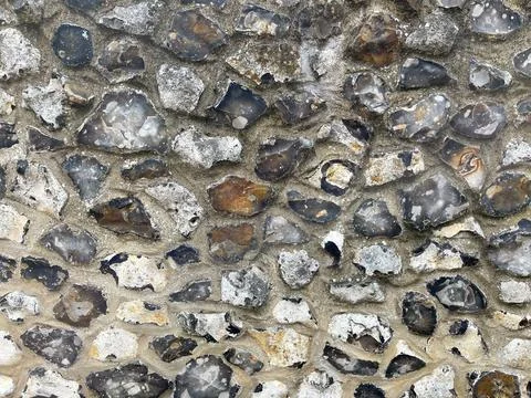 Sea pebble wall close up texture Stock Photos