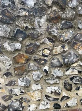 Sea pebble wall close up texture Stock Photos