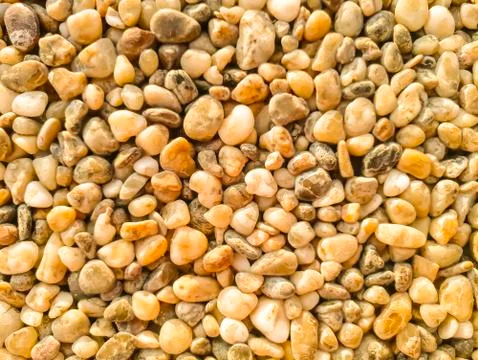 Sea ​​pebbles yellow Stock Photos