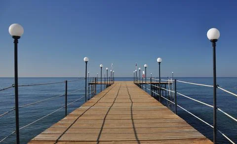 Sea pier Stock Photos