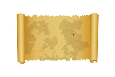 Sea pirate objects set vector illustration isolated on white background Stock Illustration