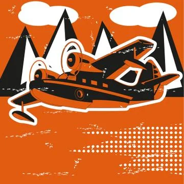 Sea Plane Stock Illustration