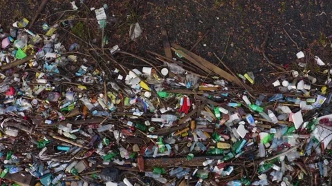 A sea of plastic waste Stock Footage 170796152