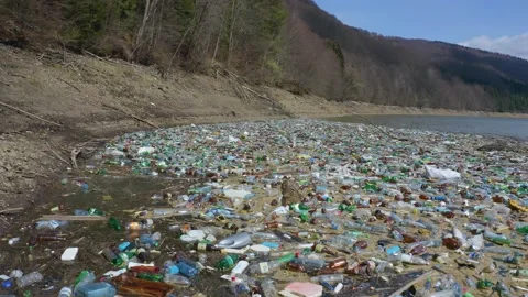 A sea of plastic waste Stock Footage 170796238