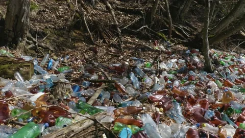 A sea of plastic waste Stock Footage 170796358