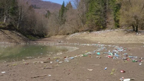 A sea of plastic waste Stock Footage 170796506