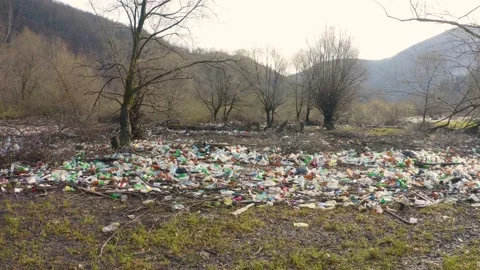 A sea of plastic waste Stock Footage 170796605