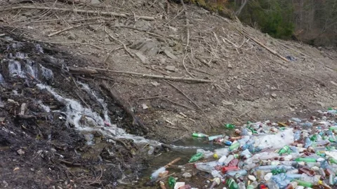 A sea of plastic waste Stock Footage 170796659