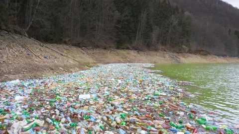 A sea of plastic waste Stock Footage 170796702