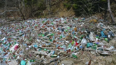 A sea of plastic waste Stock Footage 170796706