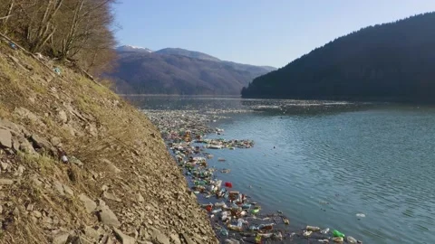 A sea of plastic waste Stock Footage 170796818
