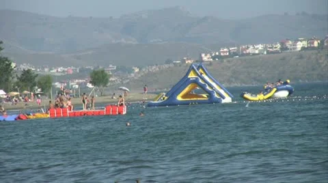 Sea playground Stock Footage 11290908