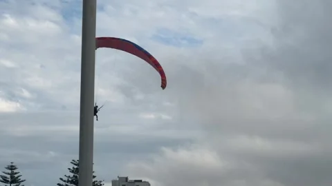 Sea point Paraglider Stock Footage 309981497