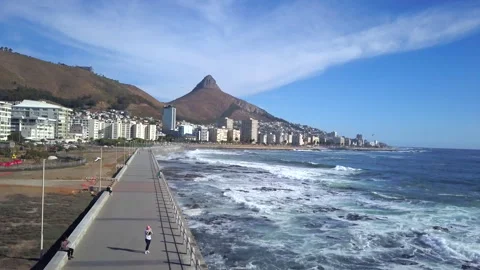 The Sea Point Promenade Stock Footage 309652077