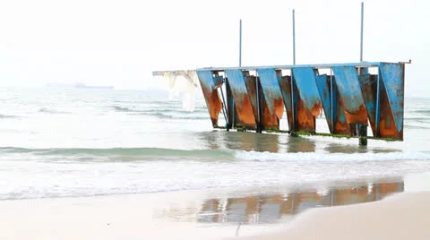 Sea pollution Stock Footage 22568402