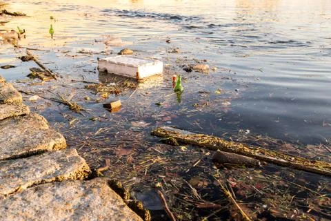 Sea pollution Foto stock