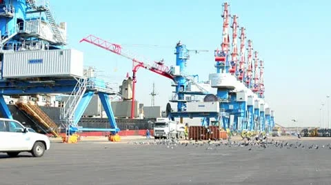 Sea port 05 Stock Footage