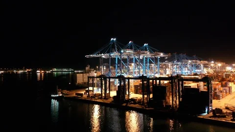 Sea Port Stock Footage 106090624