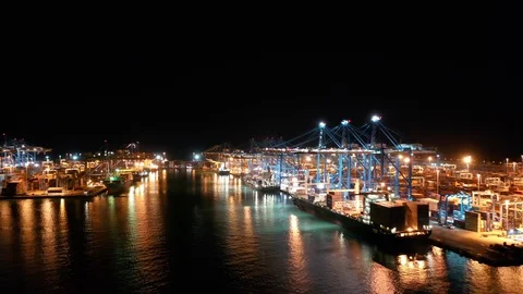 Sea Port Stock Footage 106090700
