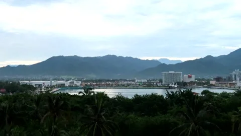 Sea ​​port time lapse Stock Footage 218973258