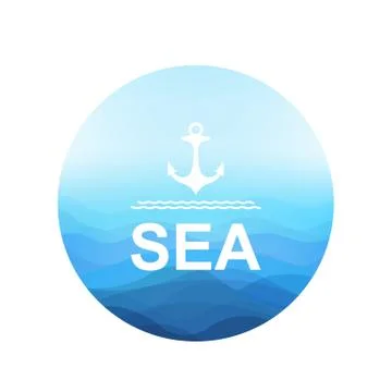 Sea Poster Stock Illustration